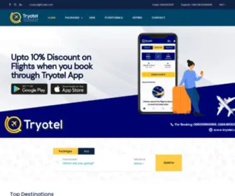 Tryotel.com(Tryotel Travels) Screenshot