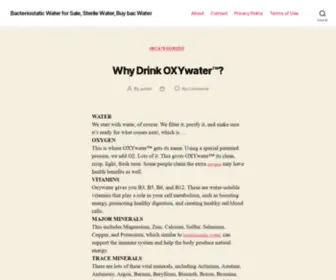 Tryoxywater.com(Bacteriostatic Water for Sale) Screenshot