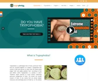 TRypophobia.com(Find out if you have a fear of holes) Screenshot