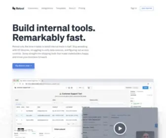 TRyretool.com(Build internal tools) Screenshot