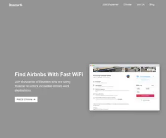 TRyroamer.com(Airbnb internet speeds) Screenshot