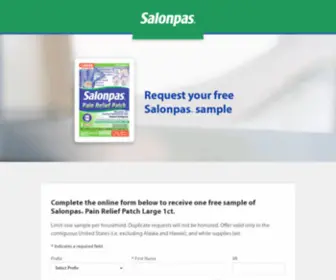 TRysalonpas.com(Salonpas®) Screenshot