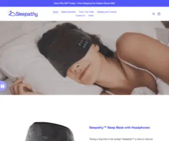 TRYsleepathy.com(Create an Ecommerce Website and Sell Online) Screenshot