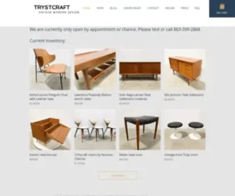 TRYSTcraft.com(Trystcraft sells vintage mid) Screenshot