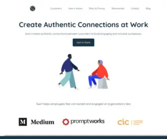 TRYswirl.com(Authentic Connections at Work) Screenshot