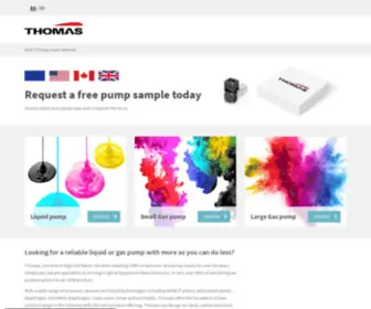 TRYthomaspumps.com(Order your free Thomas pump sample) Screenshot