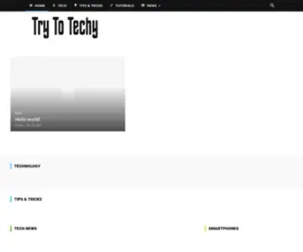 TRytotechy.com(Tryto Techy) Screenshot