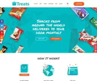 TRYtreats.com(Snacks From Around The World Delivered Monthly) Screenshot