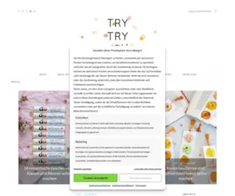 TRYTRYTRY.de(DIY und Food Blog) Screenshot