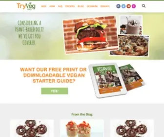 TRyveg.com(Brought to you by Animal Outlook) Screenshot