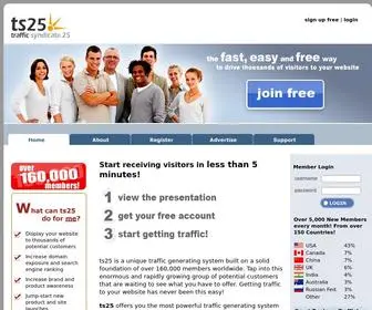 TS25.com(Traffic Syndicate 25) Screenshot