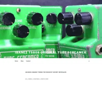 TS808.com(Ibanez TS808 Tube Screamer Overdrive) Screenshot