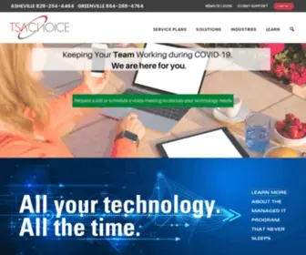 Tsachoice.com(It companies) Screenshot