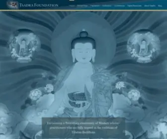 Tsadra.org(Advancing the Combined Study and Practice of Tibetan Buddhism) Screenshot