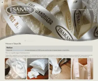 Tsakanisilk.co.za(Tsakani Silk) Screenshot