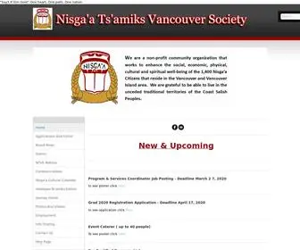 Tsamiks.com(Nisga'a Ts'amiks Vancouver Society) Screenshot