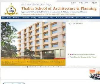 Tsapmumbai.in(Thakur School of Architecture and Planning) Screenshot