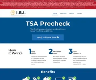 Tsaprecheck.us.com(IBI Consulting) Screenshot