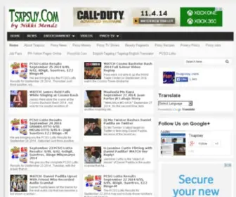 Tsapsuy.com(Philippine Entertainment and News Blog) Screenshot