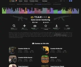 Tsarvar.com(Game Servers Monitoring CS) Screenshot