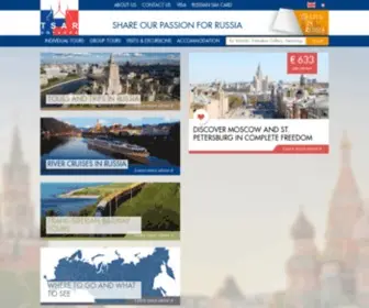 Tsarvoyages.com(Voyage en Russie) Screenshot