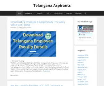 Tsaspirants.com(Telangana Job aspirants blog) Screenshot