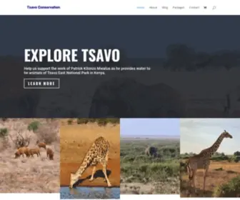 Tsavoconservation.com(Tsavo Conservation Eco Tours and Products) Screenshot