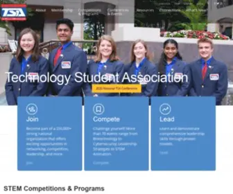 Tsaweb.org(Technology Student Association) Screenshot