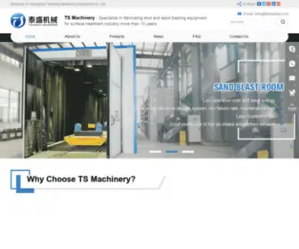 TSblasting.com(Portable blasting machine) Screenshot