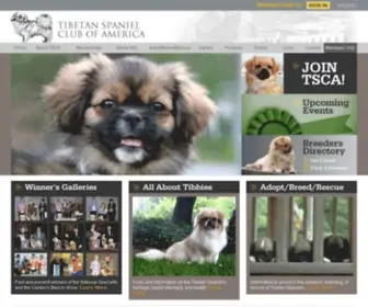 Tsca.ws(Tibetan Spaniel Club of America) Screenshot