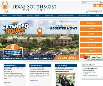 TSC.edu(Texas Southmost College) Screenshot