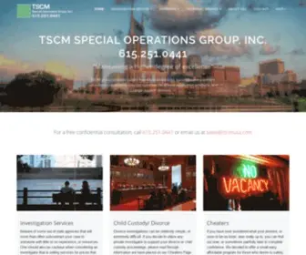 TScmusa.com(TSCM group private investigators) Screenshot