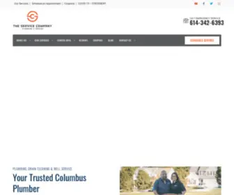 TSCplumbing.com(5-Star Rated Columbus Plumbers. The Service Company) Screenshot