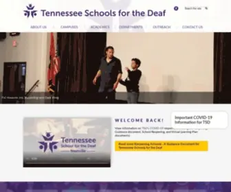 Tsdeaf.org(Tennessee Schools for the Deaf) Screenshot