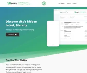Tsdeet.com(Digital Employment Exchange of Telangana) Screenshot