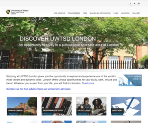 TSdlondon.ac.uk(UWTSD London) Screenshot