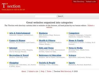 Tsection.com(Great website directory organised into categories) Screenshot