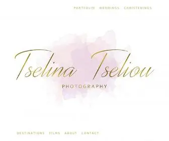 Tselinatseliou.com(Your dreams for your wedding memories start right here. Meet wedding photographer Tselina Tseliou) Screenshot