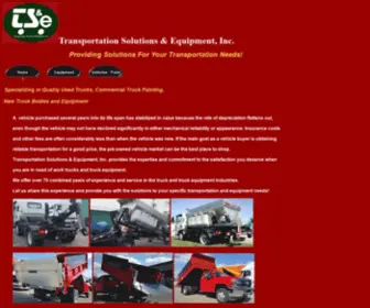 Tsetrucks.com(Transportation Solutions & Equipment) Screenshot