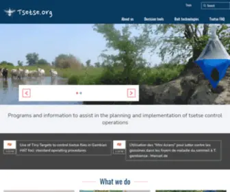 TseTse.org(Programs and information to assist in the planning and implementation of tsetse control operations) Screenshot