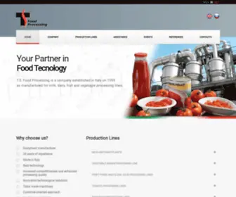 Tsfoodprocessing.eu(T.S. Food Processing) Screenshot