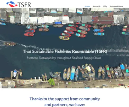 TSFR.in.th(Thai Sustainable Fisheries Roundtable (TSFR)) Screenshot