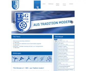 TSG-Muenster.de(TSG Münster e.V) Screenshot