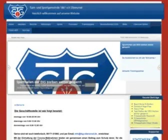 TSG-Oberursel.de(Größter Verein in Oberursel. Die Abteilungen bieten) Screenshot