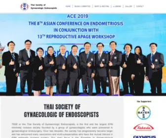 Tsge.in.th(Thai Society of Gynaecologic Endoscopists) Screenshot