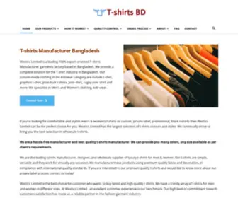 Tshirtmanufacturerbd.com(Bangladesh T) Screenshot