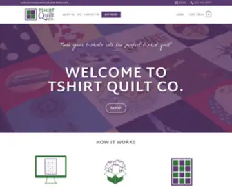 TshirtQuilt.com(T-shirt Quilt Co) Screenshot