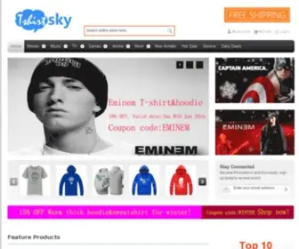 Tshirtsky.com(Your online Store for T shirts) Screenshot