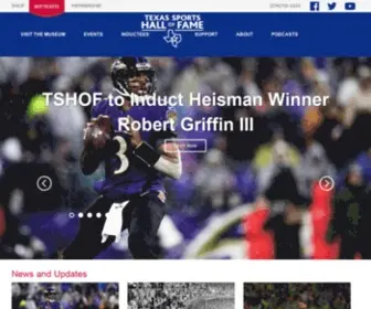 Tshof.org(Texas Sports Hall of Fame) Screenshot