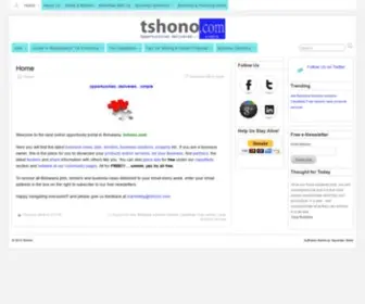 Tshono.com(Opportunity) Screenshot